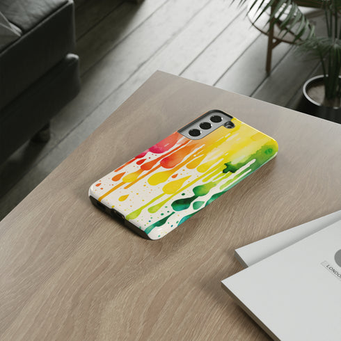 Rainbow Spring Showers - Impact Resistant Phone Case